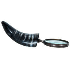 Steer horn magnifying glass