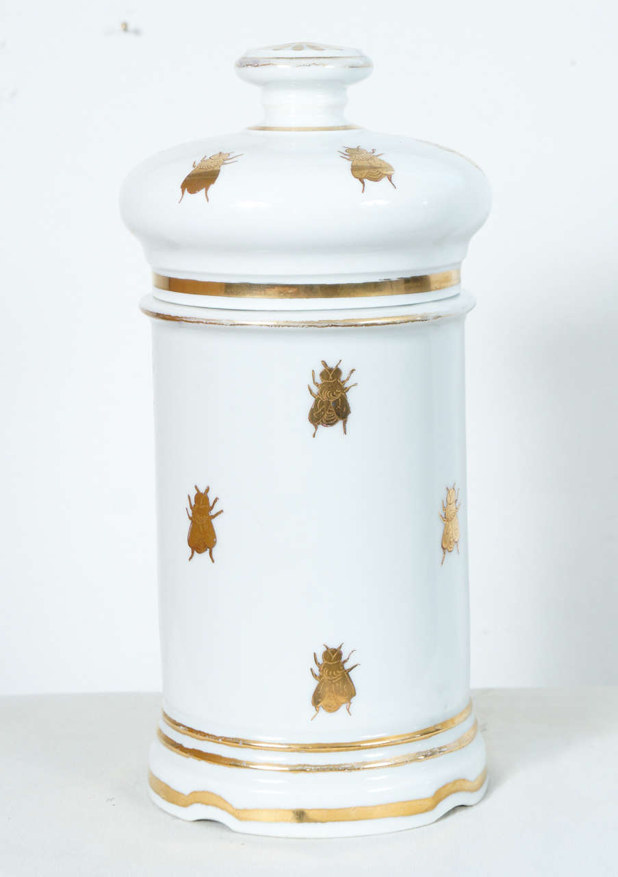 French Porcelain apothecary jar with Napoleonic eagle & bees