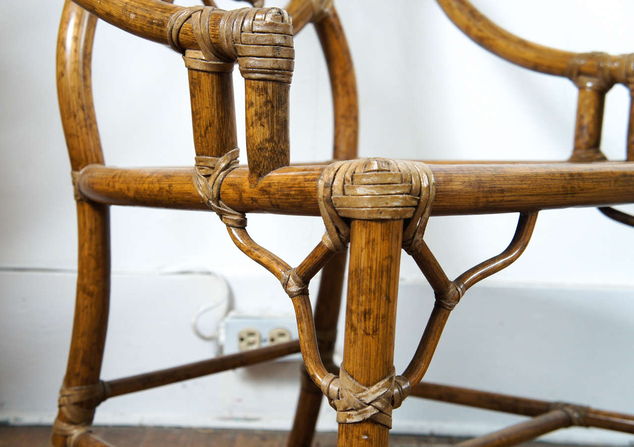 "Spider " Bamboo and Caned Chair at 1stDibs