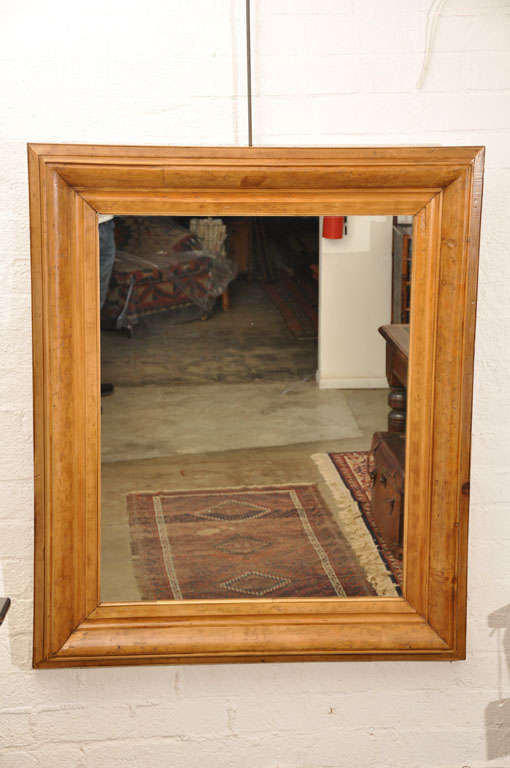 This very large frame is English, circa early 19th century and is now complemented with a mirror. Just the type of large mirror needed to bring more light to any area.