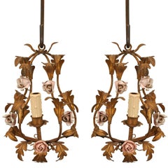 Vintage Pair Wall Sconces
