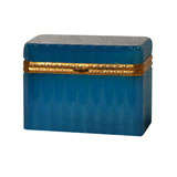Circa 1920's Murano Opaline Glass Casket Box