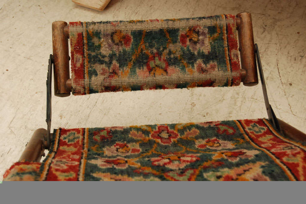 Victorian Reclining Folding Carpet Chair 1
