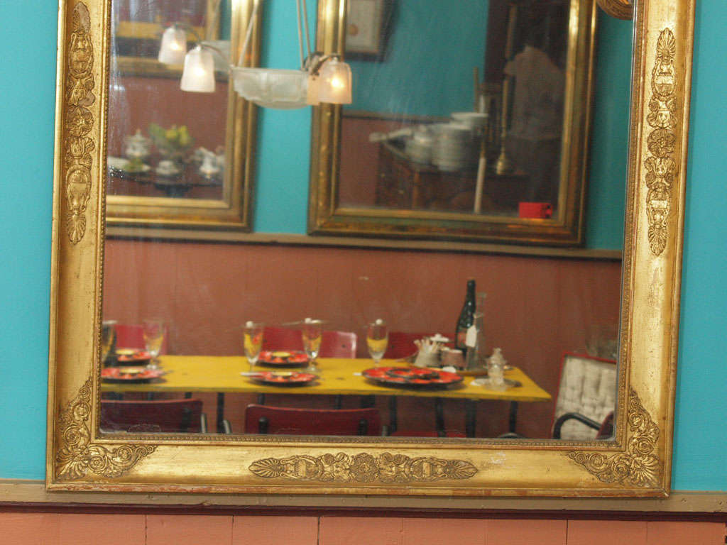 French Restauration Period Gilded Mirror 2