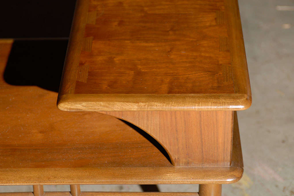 Pair Mid Century Lane Two Tier End tables 2