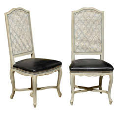 Set of Six Cane Chairs from Romeo Paris Set of Six Cane Chairs from Romeo Paris