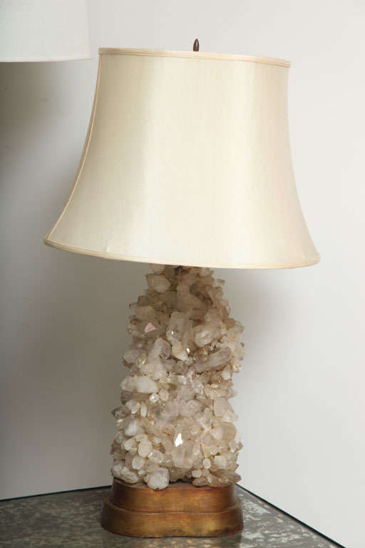 American Pair Quartz Lamps by Caroll Stupell