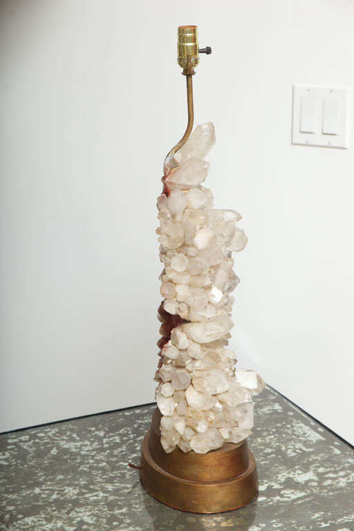 Pair Quartz Lamps by Caroll Stupell 3