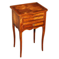 Antique French kingwood and walnut "poudreuse"/dressing table.