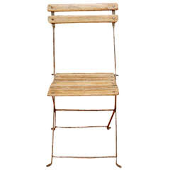 Antique Garden Chair with wooden slats