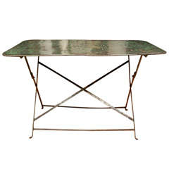 Antique Folding Bistro Table