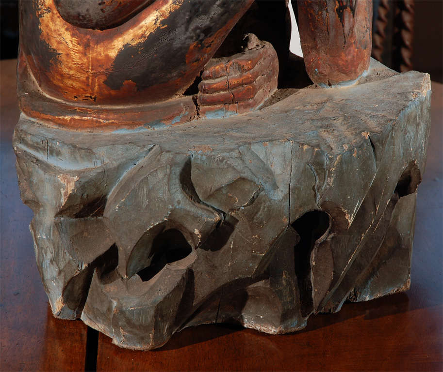 Chinese Monkey Sculpture of Mother and Baby