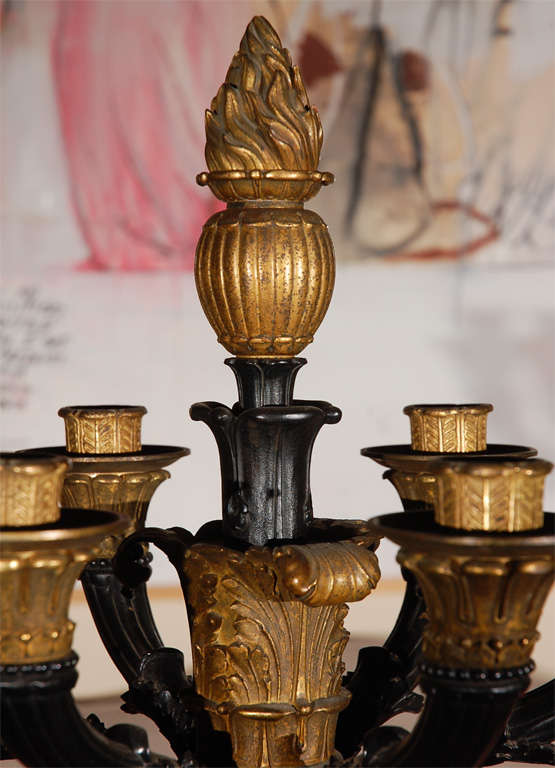 Cast Grand Pair of French, Second Empire Candelabra For Sale
