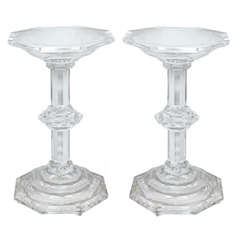 A Pair Of Lucite Side Tables