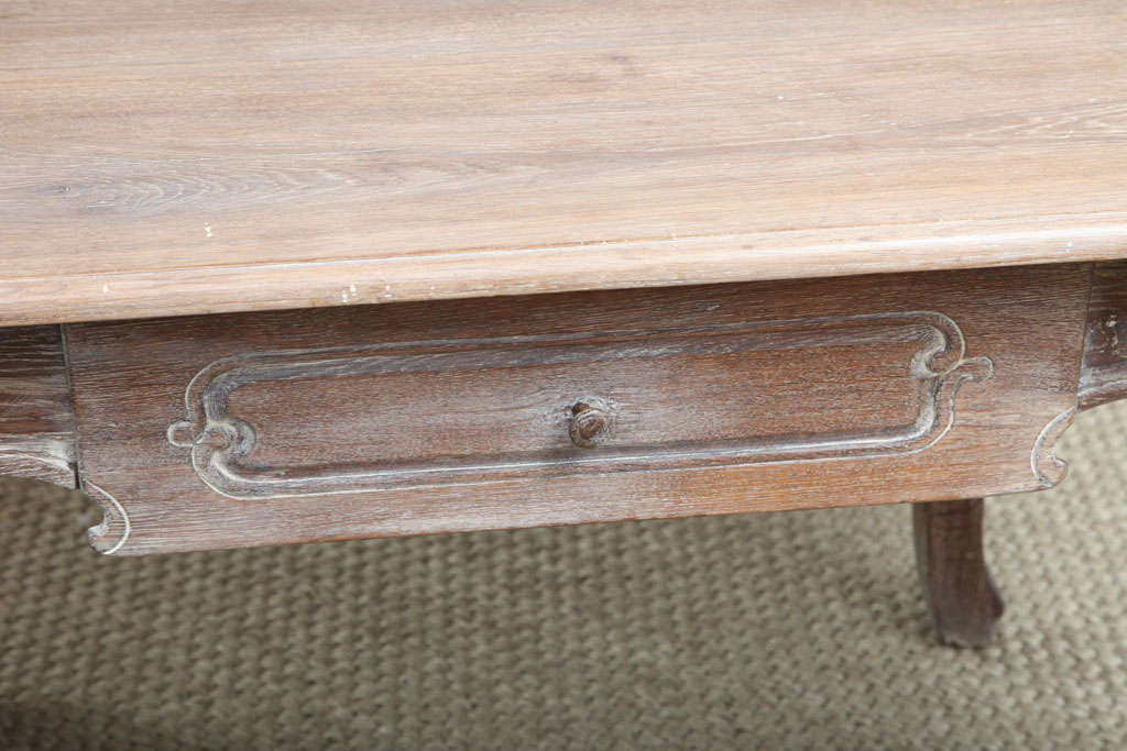 French Cerused Oak Writing Table 1