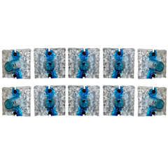 VENINI, Ten Quilt Sconces