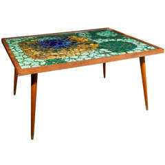 Mosaic Tile Top Coffee Table