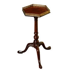 Antique Chippendale period mahogany tea kettle stand, c.1765