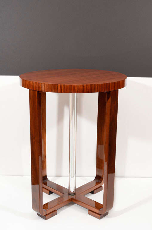Art Deco Round Lamp Table at 1stdibs