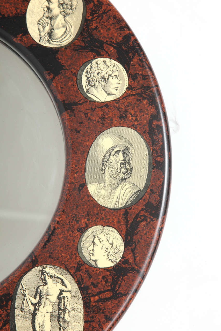 Italian Rare mirror designed by Piero Fornasetti
