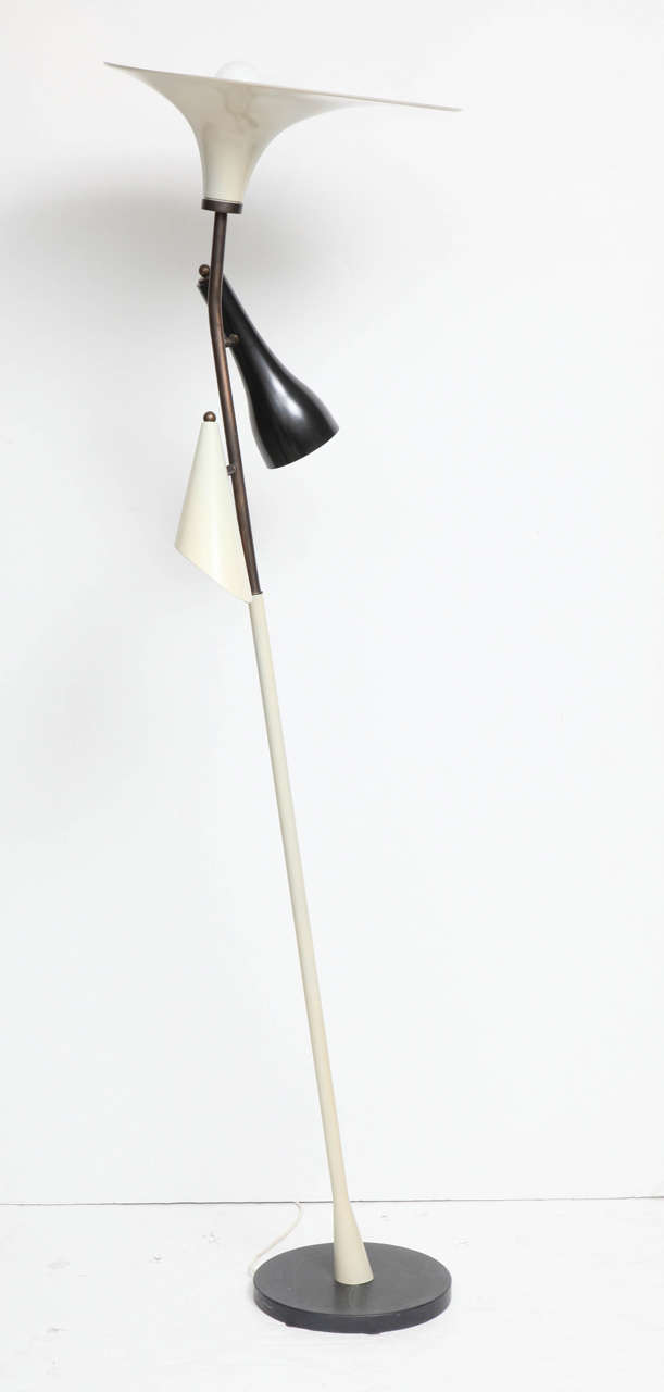 1950s Floor Lamp in the Style of Gino Sarfatti For Sale at 1stDibs