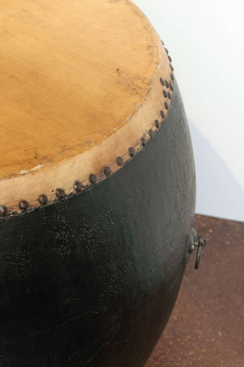Other Chinese Ceremonial Black Lacquer Drum