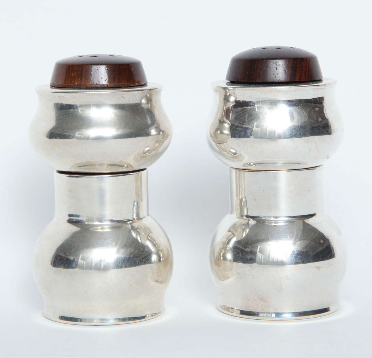 Sterling Silver Combination Pepper Mills and Salt Shakers 2