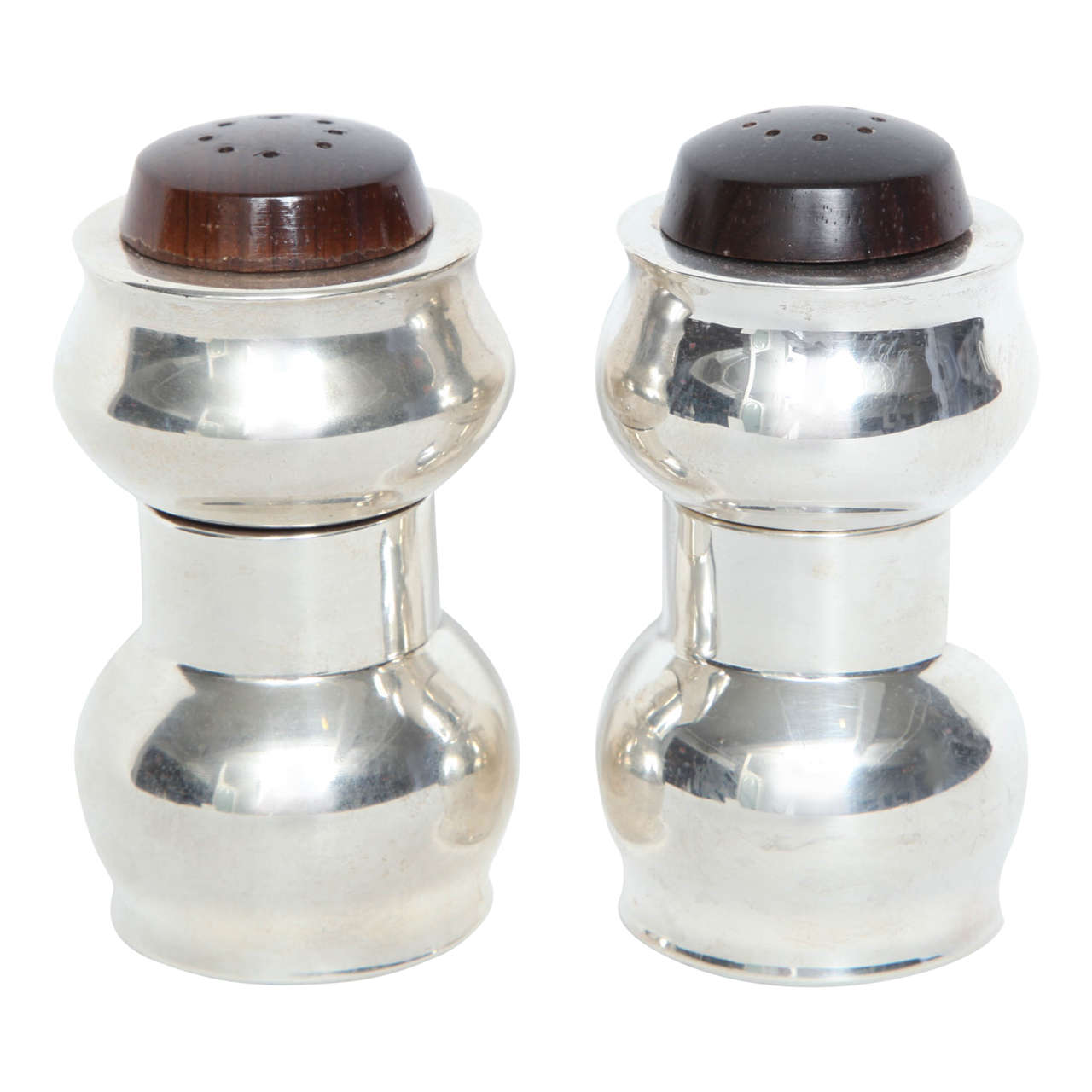 Sterling Silver Combination Pepper Mills and Salt Shakers