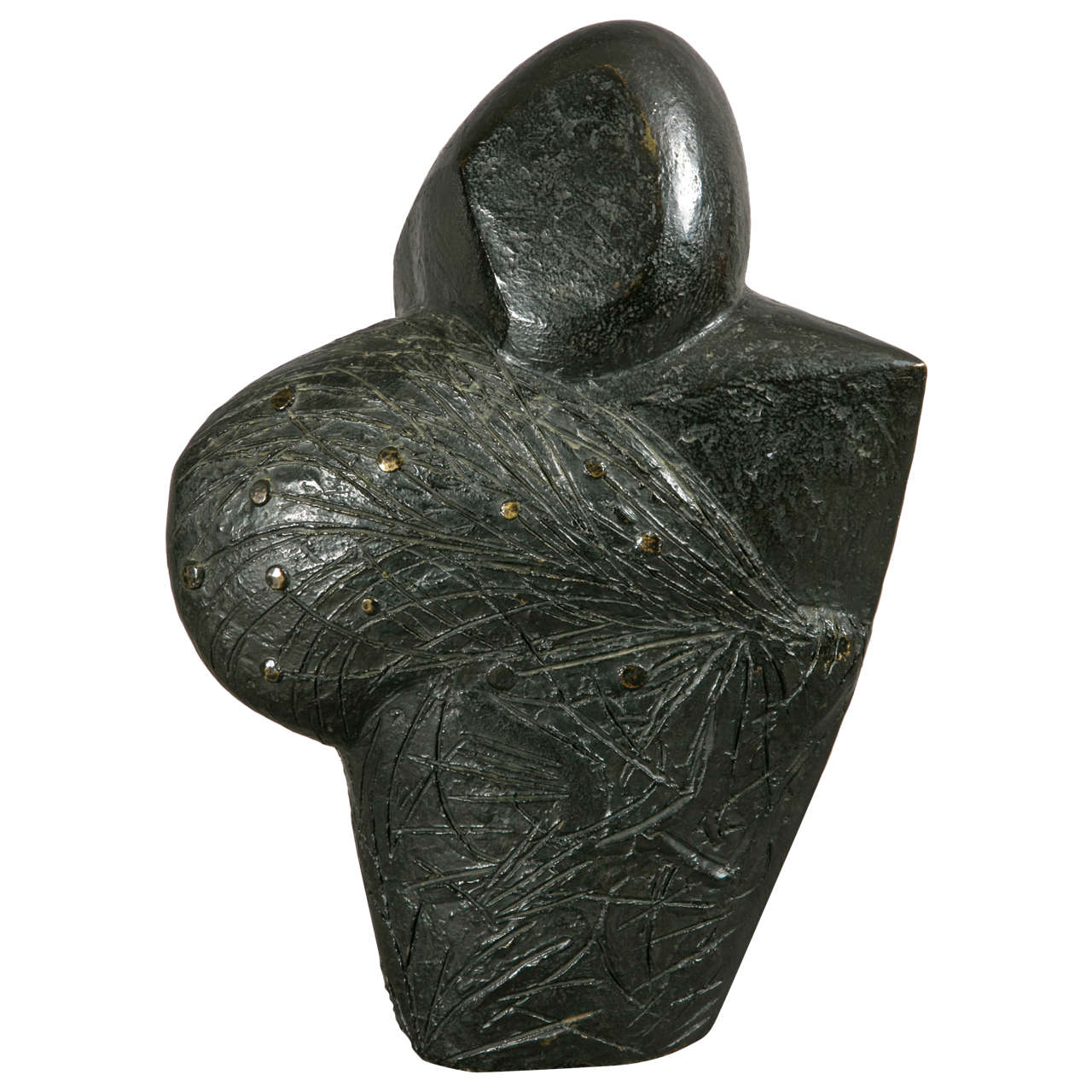 Sculpture en bronze patiné d'Emile GILIOLI (1911-1977)