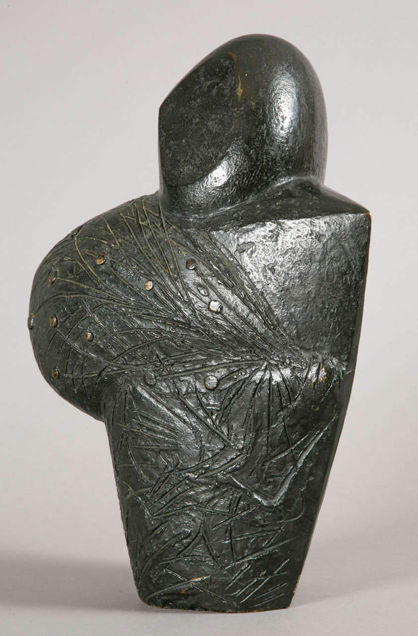 Sculpture en bronze patiné d'Emile GILIOLI (1911-1977) 1