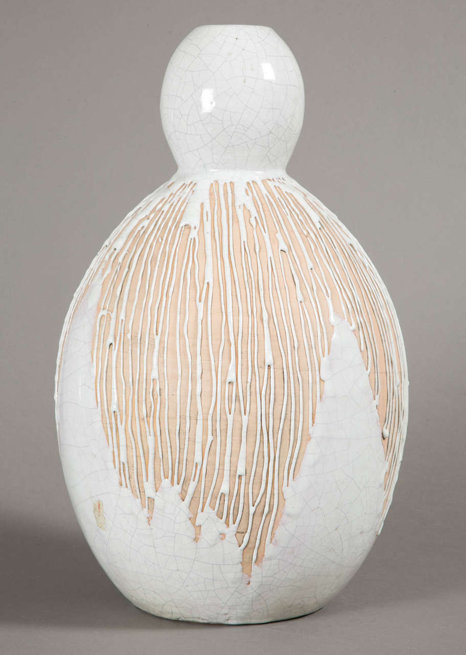 Terracotta Important vase, 1930, by Primavera. For Sale