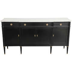 Mid-20th Century Ebonized Sideboard Mid-20th Century Ebonized Sideboard