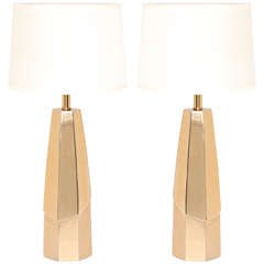 Polished Brass Lamps by Laurel