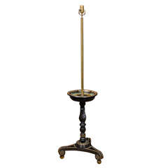 Antique Table as Floor Lamp