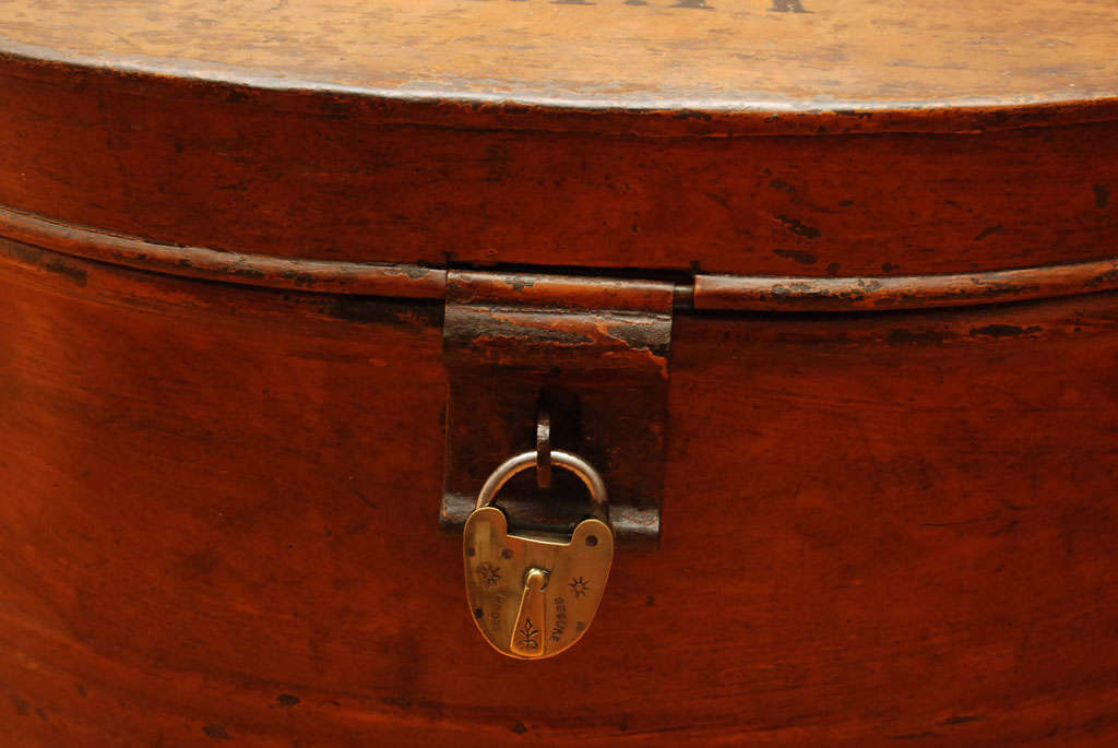 19th Century Metal Hat boxes from England
