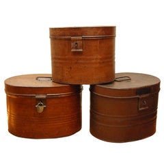 Metal Hat boxes from England