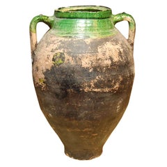 Antique English Green Pottery jug