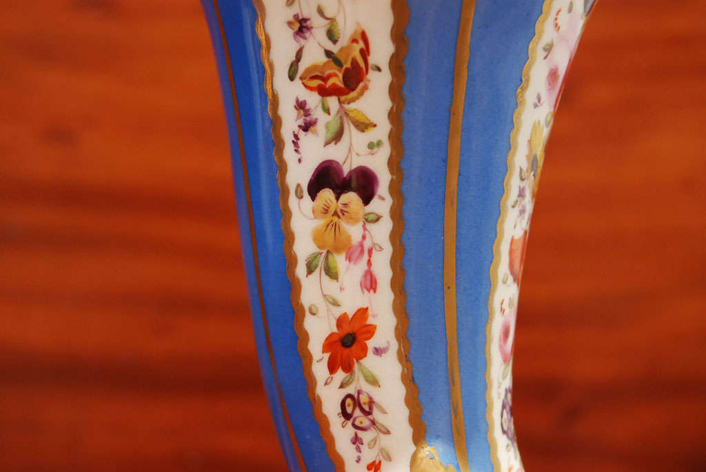 Pair of  English Cornucopia Form Vases 6