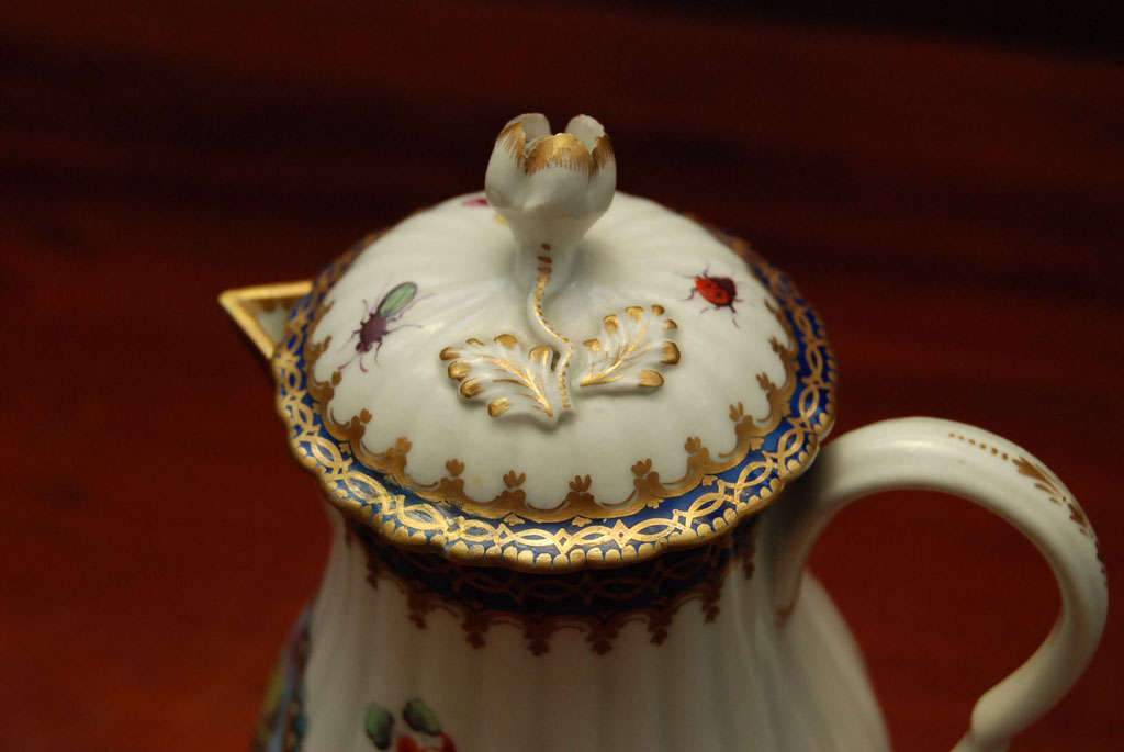 18th Century and Earlier Early Worcester Scenic Porcelain  Milk/Cream Jug