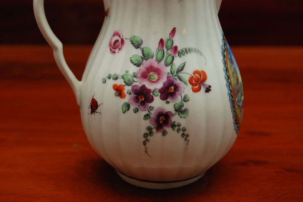 Early Worcester Scenic Porcelain  Milk/Cream Jug 2