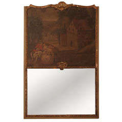 Antique 18th Century Trumeau Mirror