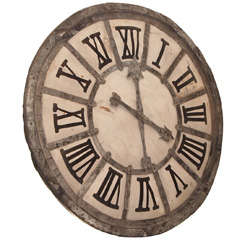 Antique 19th Century Zinc Clock