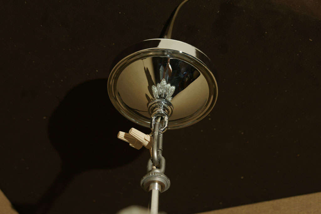 Spectacular 18  Cut Glass Globe Sputnik Chandelier 3