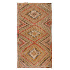 Vintage Turkish Jajim Rug