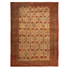 Antique Persian Bakshaish Rug
