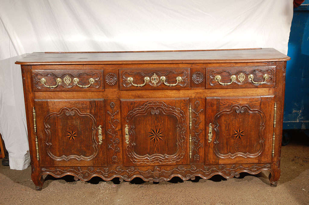 Fabulous Louis XV Provincial oak enfilade. One of nicest we have seen.
I am blowing out my antique pieces at cost and below. My loss, your gain. I will focus on Mid-Century, Danish in the future.