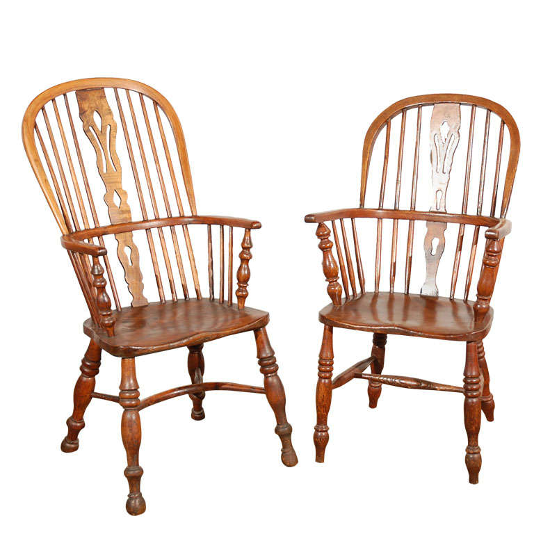English Windsor Arm Chairs
