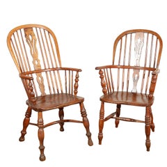 English Windsor Arm Chairs