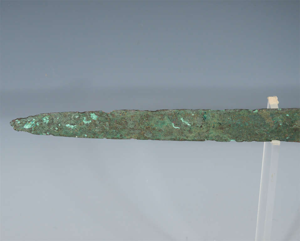 18th Century and Earlier Chinese Archaic Bronze Sword from the Warring States Period