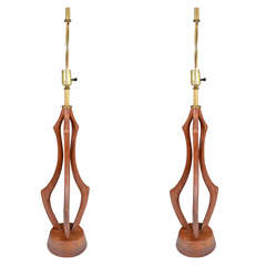 Mid Century Danish Modern Sculptural Table Lamps Mid Century Danish Modern Sculptural Table Lamps